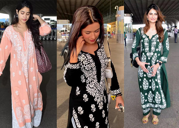 Tamannaah Bhatia gets snapped at the airport in an ivory kurta set! |  Classic outfits, Clothes for women, Blouse designs